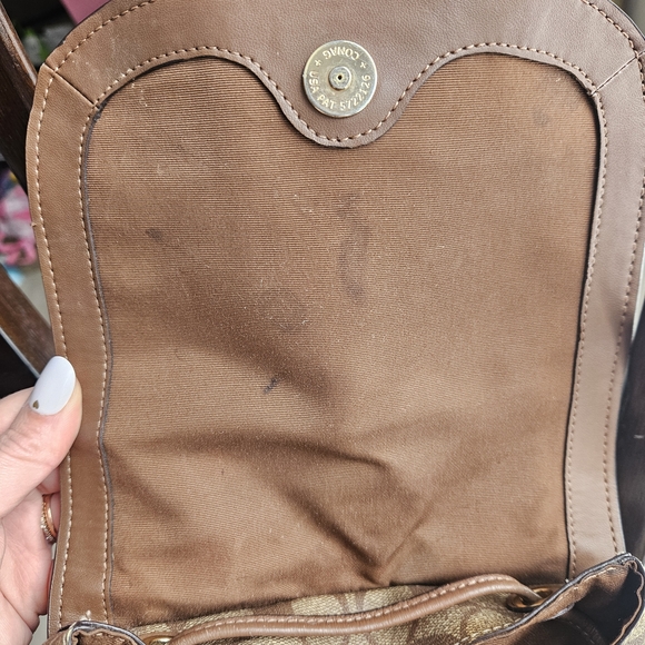 Coach Brown Monogram Backpack - Picture 4 of 5